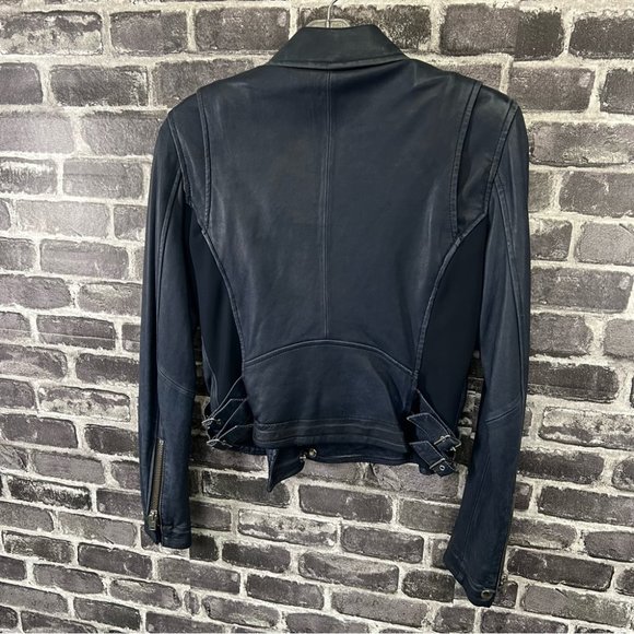 IRO ASHVILLE cropped biker leather jacket - Picture 6 of 14